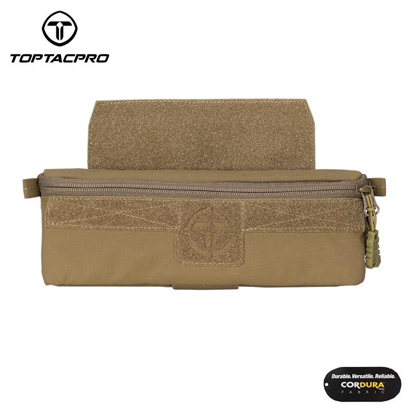 TOPTACPRO Tactical Mini Drop Pouch For AVS JPC CPC Tactical Vest EDC Military Waist Pouch Combat Recycling Pouch Tactical Multi-Function Pouch 8506