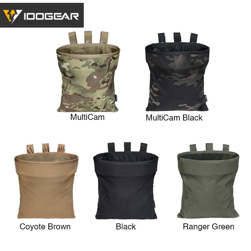 IDOGEAR MOLLE Magazine Dump Pouch Tactical Mag Drop Pouch Recycling Bag Storage Blet Bag 3550