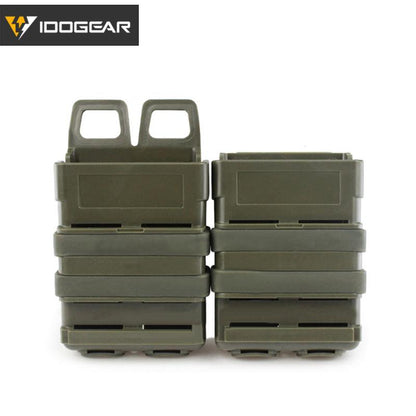 IDOGEAR Tactical Double Mag Holder For 556 Fastmag Molle Mag Carrier 5.56 Magazine Pouch Holder Set 3535