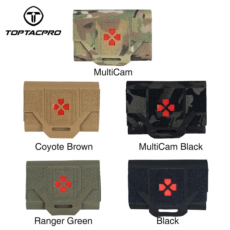 TOPTACPRO Tactical Micro Med Kit Military Molle Emergency Bag Tactical FA Kits Pouch Camouflage Belt-Pouch 8519