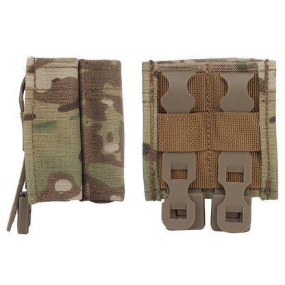 IDOGEAR Tactical Double Magazine Pouch For 5.56 & 9mm Mag with Hard Insert Carrier Quick Draw MG-F-07