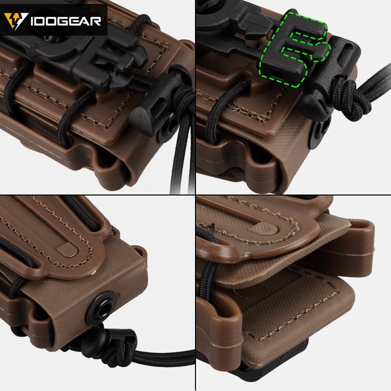 IDOGEAR Tactical Magazine Pouch Soft Shell With Molle Clip 3515