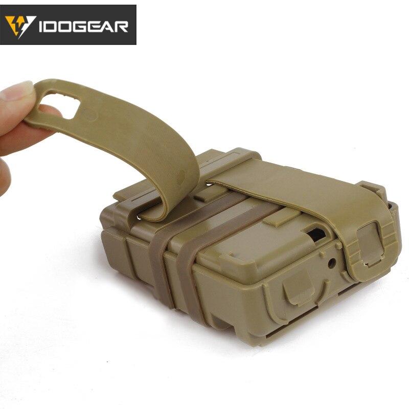 IDOGEAR Tactical Double Mag Holder For 556 Fastmag Molle Mag Carrier 5.56 Magazine Pouch Holder Set 3535