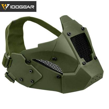 IDOGEAR JAY Fast Mask Half Face Breathable mesh modular design fast helmet Combat Gear Adjustable Tactical Multicam Mask 3603