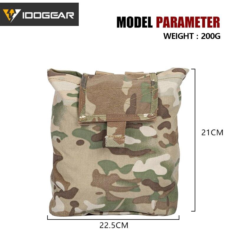 IDOGEAR Tactical Folding Molle Dump Pouch Magazine Recycling Pouch Drop Pouch 3551