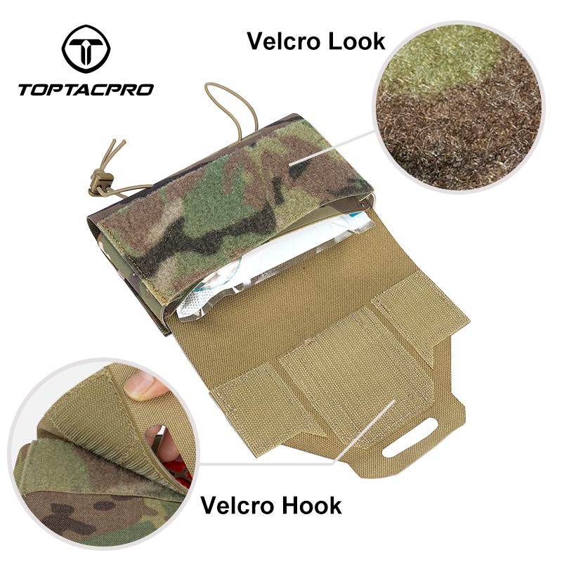 TOPTACPRO Tactical Micro Med Kit Military Molle Emergency Bag Tactical FA Kits Pouch Camouflage Belt-Pouch 8519