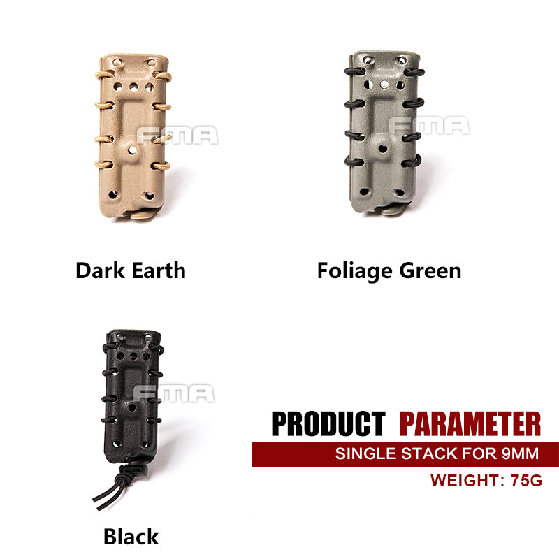 FMA Tactical Magazine Pouch Mag Carrier Holder Mag Pouch For 9mm MOLLE Fastmag Tactical Hiking Camping Wargame Military Gear FMA Camouflage