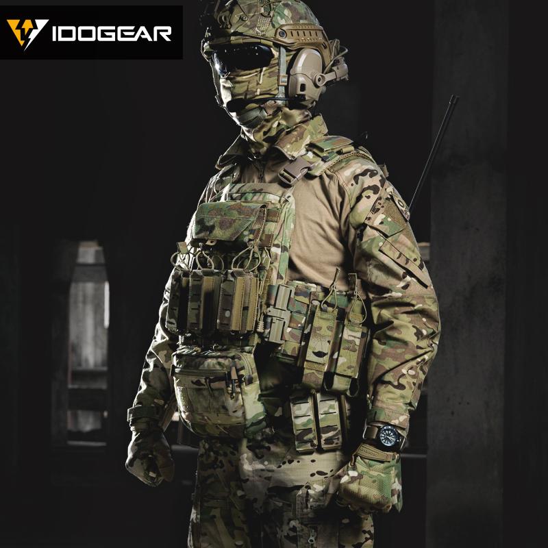 IDOGEAR Tactical Drop Pouch Multi-function Tool Pouch Military Drop Pouch Camouflage Tactical EDC Combat Pouch 3587