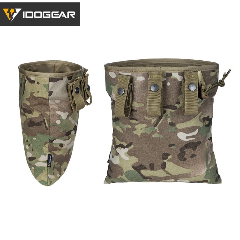 IDOGEAR MOLLE Magazine Dump Pouch Tactical Mag Drop Pouch Recycling Bag Storage Blet Bag 3550