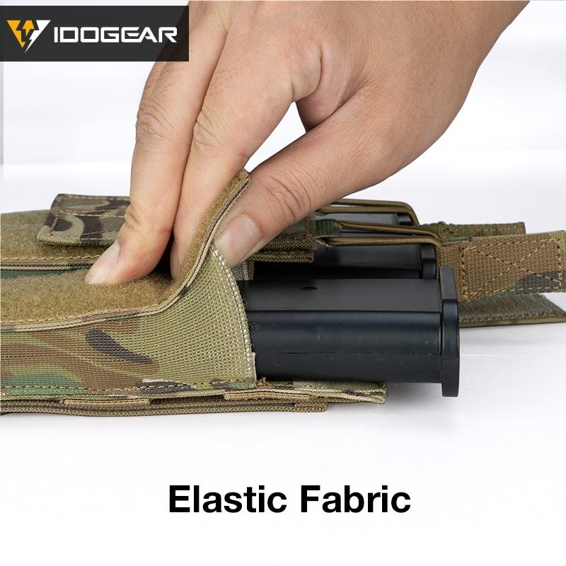 IDOGEAR Tactical SMG Triple Magazine Pouch MOLLE Kriss Mag Carrier For SMG MP7 MP5 Mag Pouch Holder 3576