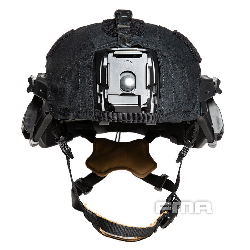 FMA Tactical Helmet Integrated Head Protection System Helmet IHPS Military Army L/XL Helmet with Shroud V-shaped Guide Rail With Helmet Cover Shockproof Helmet With inner pads  Outdoor 1428