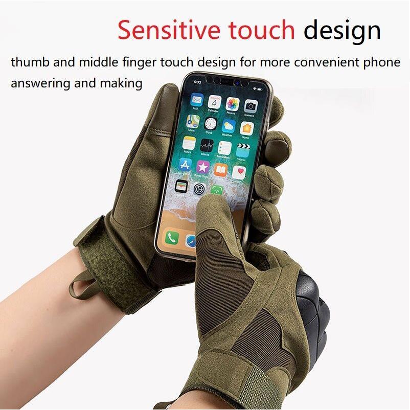 IDOGEAR Tactical Full Finger Gloves Sports Gloves For Army Military Airsoft Cycing Climbing Breathable Sensitive Touchable Design 3693