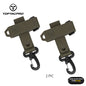 TOPTACPRO Tactical Quick Release Buckle Multi-function Glove Hooks UTX Buckle with Hook&Loop Bandage Straps 2PCS/Set 8902