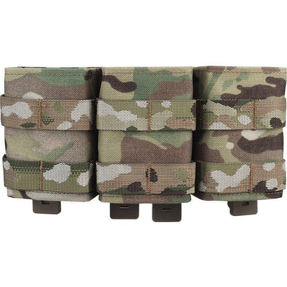 IDOGEAR Tactical Triple Magazine Pouch For 7.62mm Magazine with Hard Insert Carrier Quick Draw Military Molle Mag Pouch MG-F-17