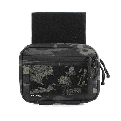 IDOGEAR PEW Tactical Drop Pouch with Tourniquet Holder MOLLE TACTICAL MAP Modular Abdominal Pouch for MK3 MK4 D3CRM Military Multi-function Tool Pouch OT46