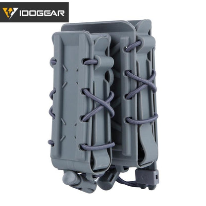 IDOGEAR Tactical Double Magazine Pouch For 9mm & 556 MOLLE Mag Holder Mag Pouch  Army Duty Tactical Mag pouch 3561