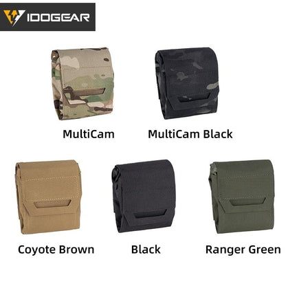 IDOGEAR Tactical Recycling Bag Foldable Military Dump Pouch Tactical MOLLE Drop Pouch 3577