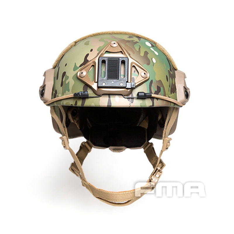 FMA Tactical Maritime Helmet Thick and Heavy Version M / L Size with NVG Shroud Gasket with Suspension System High Tenacity Military Trianing Hiking Camping Cycling Protective Helmet 1294