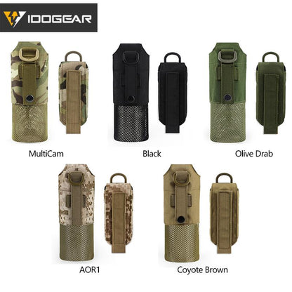 IDOGEAR Tactical Folding Bottle Pouch Camouflage Water Kettle Canteen Bag MOLLE Military Camouflage Gears 3534