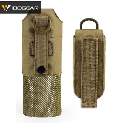 IDOGEAR Tactical Folding Bottle Pouch Camouflage Water Kettle Canteen Bag MOLLE Military Camouflage Gears 3534