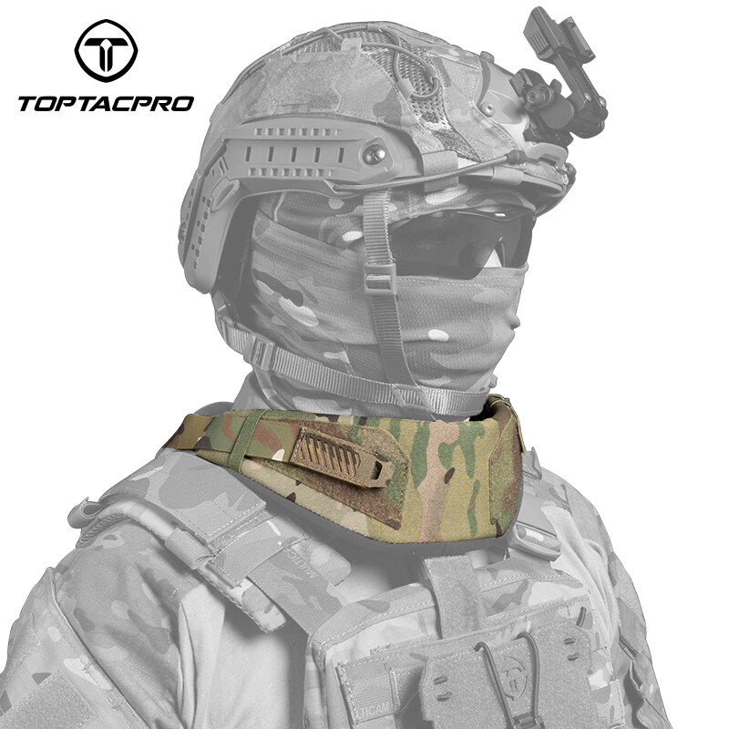 TOPTACPRO Tactical Neck Brace Collar Neck Protector Neck Guards For JPC FCSK 6094 CPC Vest Quick Release 8905