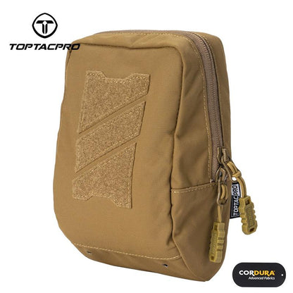 TOPTACPRO Tactical Utility Pouch Laser Cut MOLLE EDC Multifunction Sundries Recycling Bag Micro Med Kit 8518