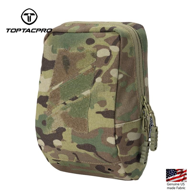 TOPTACPRO Tactical Utility Pouch Laser Cut MOLLE EDC Multifunction Sundries Recycling Bag Micro Med Kit 8518