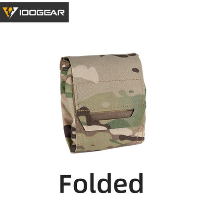 IDOGEAR Tactical Recycling Bag Foldable Military Dump Pouch Tactical MOLLE Drop Pouch 3577