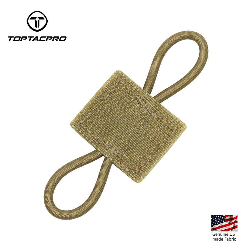 TOPTACPRO Tactical MOLLE Elastic Holder 2PCS Army Binding Retainer EDC Elastic Holder for Antenna Stick Pipe Tactical Vest Tactical Pouch Military Hiking Elastic Holder