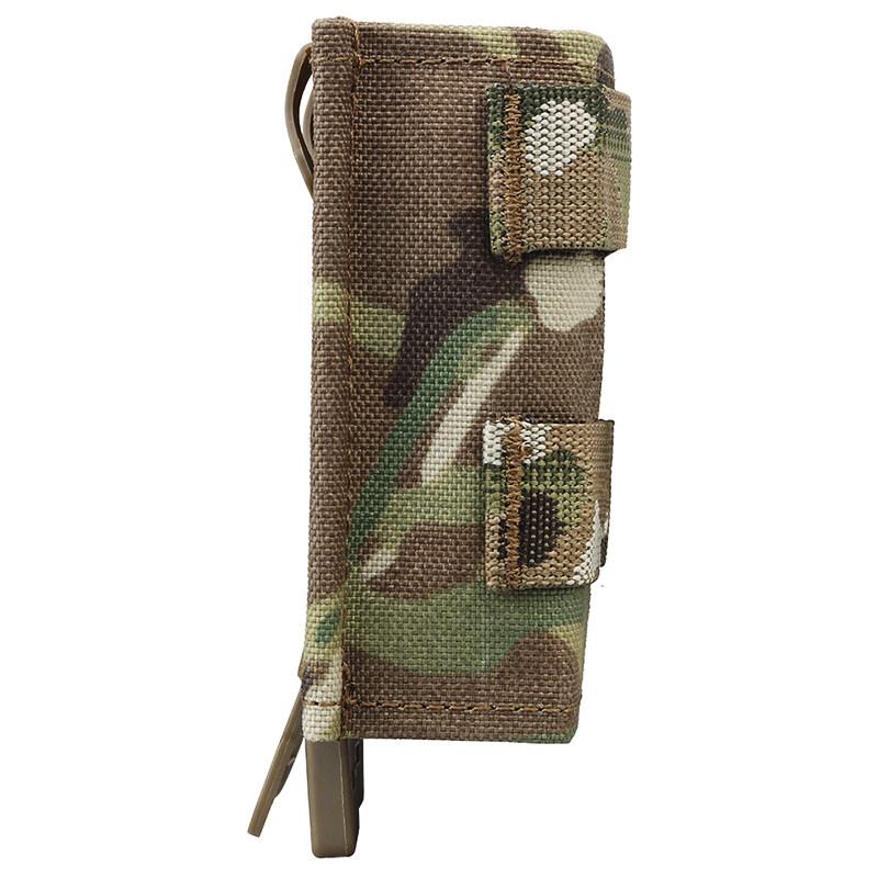 IDOGEAR Tactical Single Magazine Pouch for 7.62 MOLLE Mag Pouch Top Open with Retention Insert and Clip Strap Military Hiking Camping Mag Carrier MG-F-16