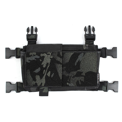 IDOGEAR PEW Tactical MK3 MK4 Front Panel Pouch Chest Rig Quick Release Modular Magazine Pouch with Inner Triple 556 Magazine Pouch VT06