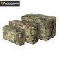 IDOGEAR Tactical Square Storage Pouch Velcro Webbing Utility Pouch Packing Cubes Multi-function Camouflage Military Outdoor Gear 35101