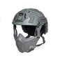 FMA FAST SF Tactical Helmet w/ NVG Shroud Headwear with Half Face Mask Velero Army Wargame Military helmet 1365