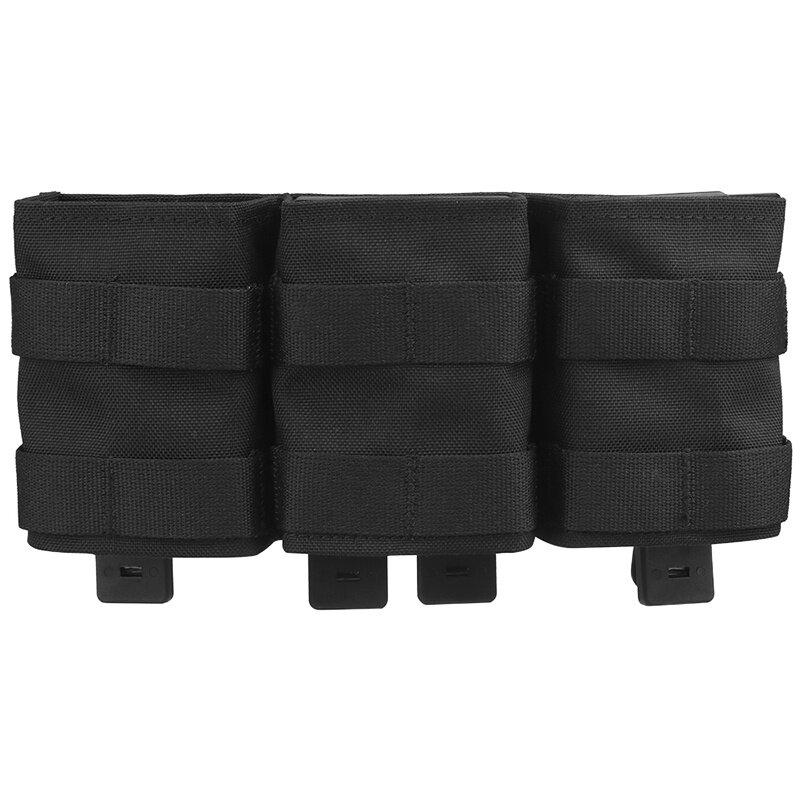 IDOGEAR Tactical Triple Magazine Pouch For 7.62mm Magazine with Hard Insert Carrier Quick Draw Military Molle Mag Pouch MG-F-17