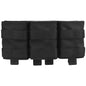 IDOGEAR Tactical Triple Magazine Pouch For 7.62mm Magazine with Hard Insert Carrier Quick Draw Military Molle Mag Pouch MG-F-17