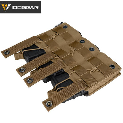 Hot IDOGEAR Tactical Triple Mag Pouch LSR 556 Pouch Military MOLLE Magazine Carrier Holder Pouch Laser Cut 3567