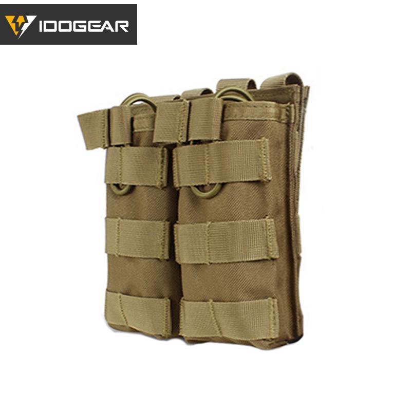 IDOGEAR Tactical Magazine Pouch For 556 Mag Molle Double MAG Pouch Carrier Modular 3532