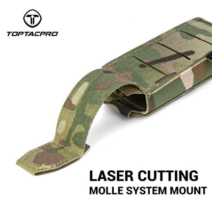 TOPTACPRO Tactical Mini Tool Pouch Storage Bag Molle Magazine Pouch Military Folding-Knife Pouch 8516