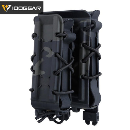 IDOGEAR Tactical Double Magazine Pouch For 9mm & 556 MOLLE Mag Holder Mag Pouch  Army Duty Tactical Mag pouch 3561