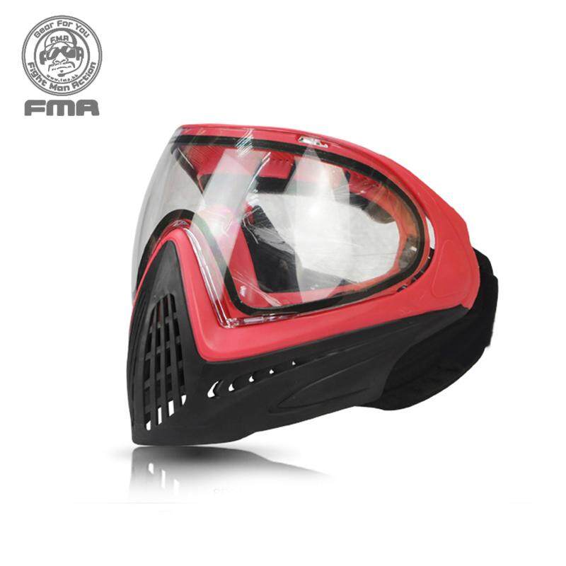 FMA F1 Full Face Safety Mask Face Guard Paintball Anti-fog Goggle Mask F0011-0021 Paintball Military Hiking Army Tactical Gear