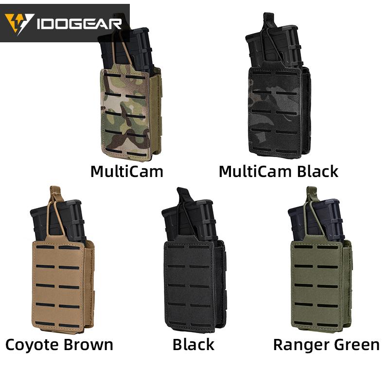 IDOGEAR Tactical Single Mag Pouch For 556 Mag Singel Magazine Carrier Military MOLLE Mag Pouch 3566