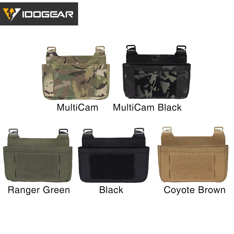 IDOGEAR Tactical DOPE Dump Pouch Tool Storage Pouch Front Panel Velcro Hook&loop Exhaust Hole with Partition Adjustable Camping Hiking Outdoor 3596