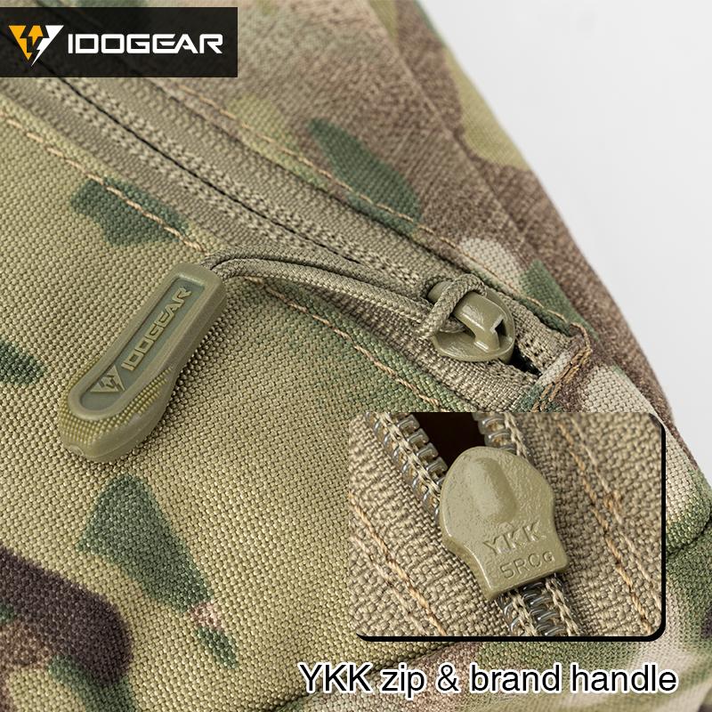 IDOGEAR Tactical Square Storage Pouch Velcro Webbing Utility Pouch Packing Cubes Multi-function Camouflage Military Outdoor Gear 35101