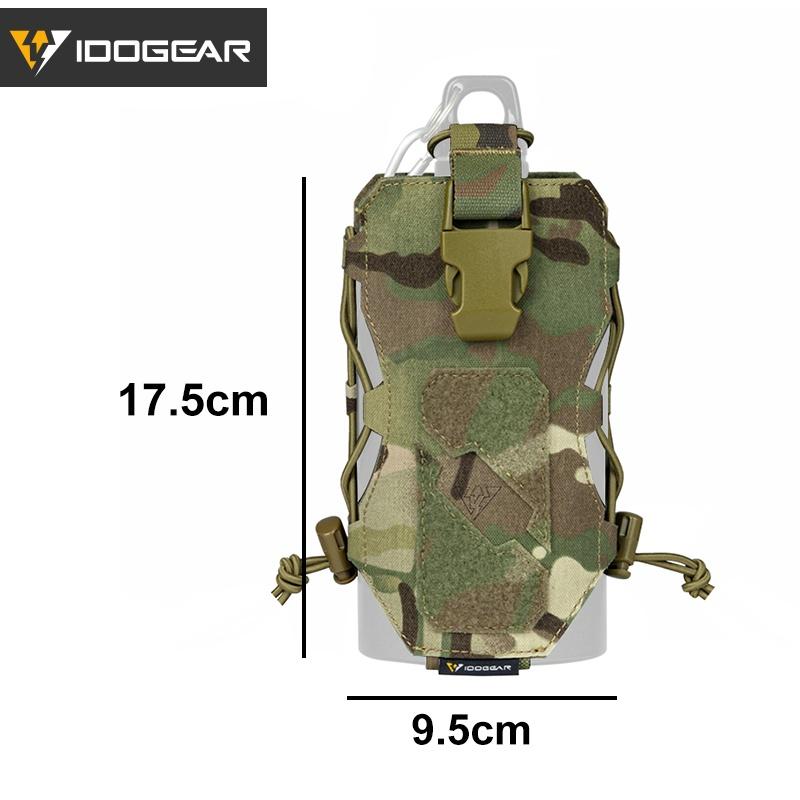 IDOGEAR Tactical Radio Pouch Bottle/kettle Carrier Quick Release Buckle walkie-talkie Pouch MOLLE 3580