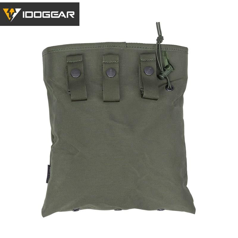 IDOGEAR Tactical Dump Pouch Molle Foldale Magazine Recycling Bag Camo Military Drop Pouch Multi-function Storage Bag 3550