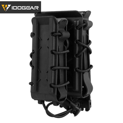 IDOGEAR Tactical Double Magazine Pouch For 9mm & 556 MOLLE Mag Holder Mag Pouch  Army Duty Tactical Mag pouch 3561