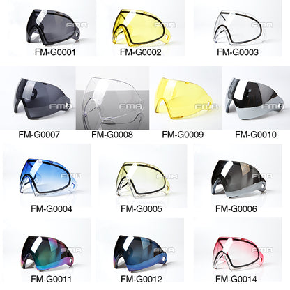 FMA F1 Safety lens Anti-fog double/single layer lens for F0001-0025 F1 glasses lens