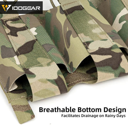 IDOGEAR TEAR Front Flap Triple Magazine Pouch Hook&loop For 556 Mag Holder Elastic Velcro-tape Outdoor Camouflage Military 3599