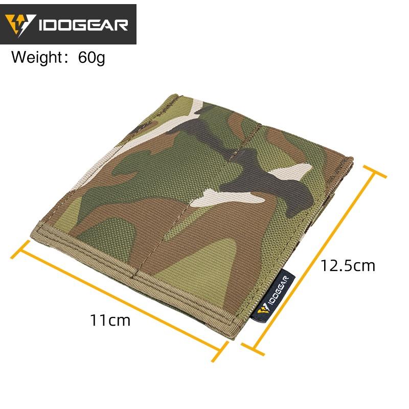 IDOGEAR Tactical Double Magazine Pouch For 9mm Fast Draw MOLLE Mag Carrier 3572