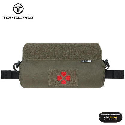 TOPTACPRO Tactical Medical Pouch Roll 1 Trauma Pouch Hook & Loop Medical Pouch IFAK First Aid Kit Pouch Tourniquet Holder 8507